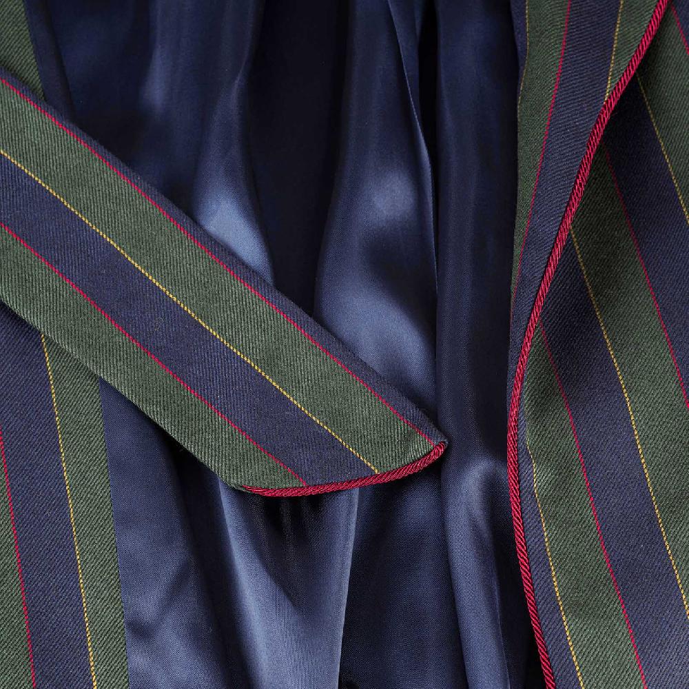 Rubinacci Vestaglia in lana e cashmere rigata Hotsell