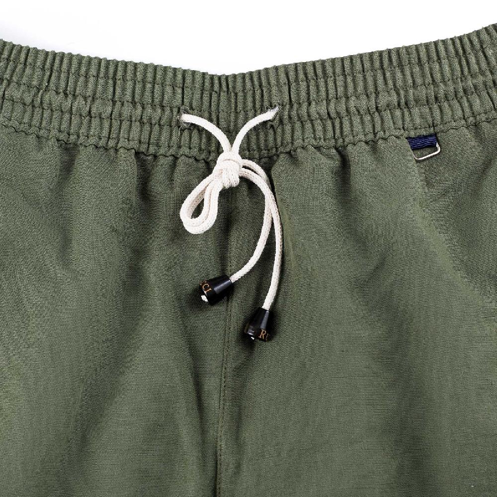 Rubinacci Costume da bagno verde in lino e cotone In Linea