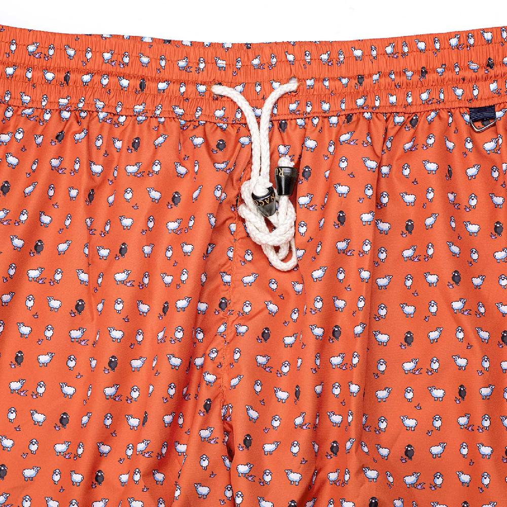 Rubinacci Costume con pecorelle arancio Nuovo