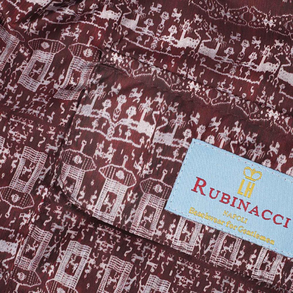 Rubinacci Costume azteco bordeaux Spedizione Gratuita