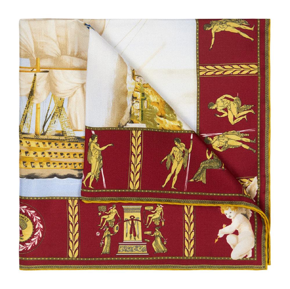 Rubinacci Pochette victory bordeaux Sottocosto