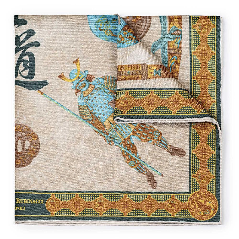 Rubinacci Pochette samurai verde Novità