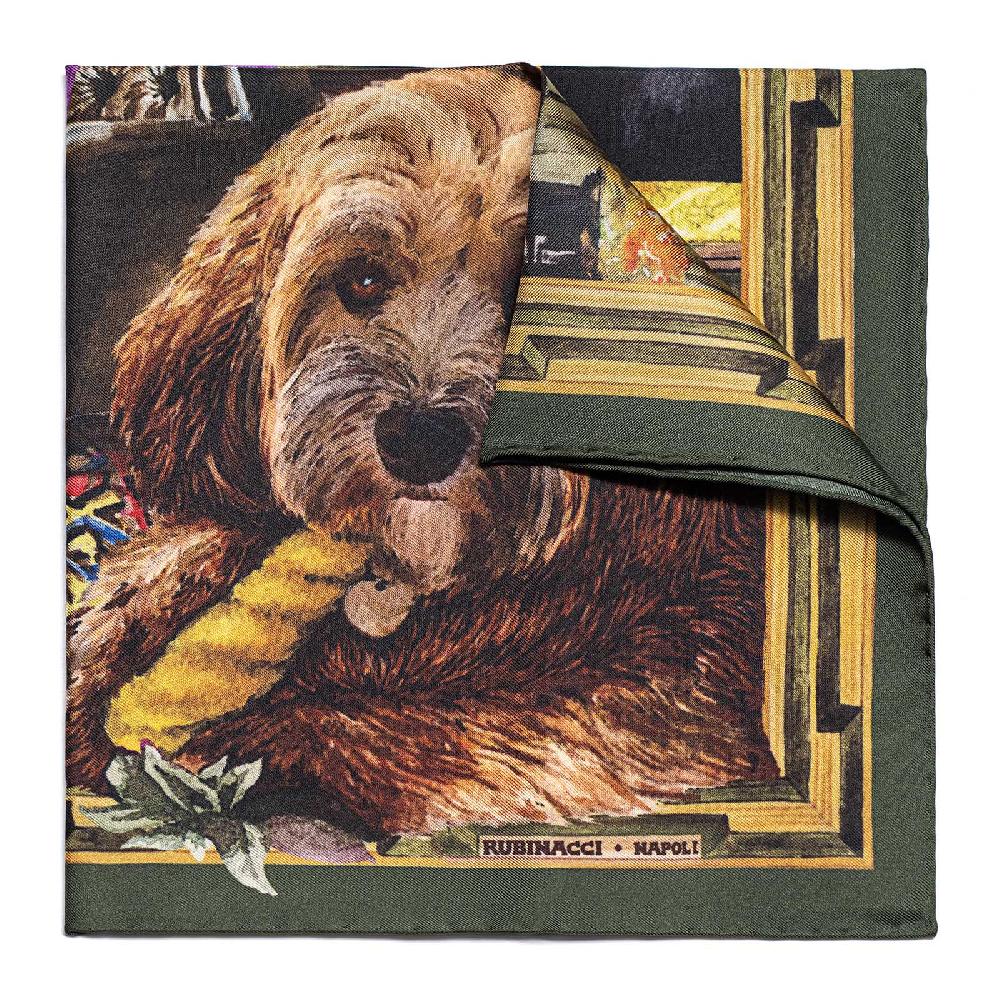 Rubinacci Pochette Bella verde In Vendita