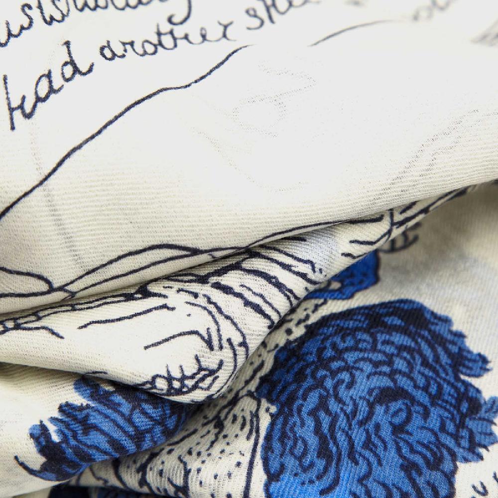 Rubinacci Sciarpa toilette du dandy blu navy Qualità