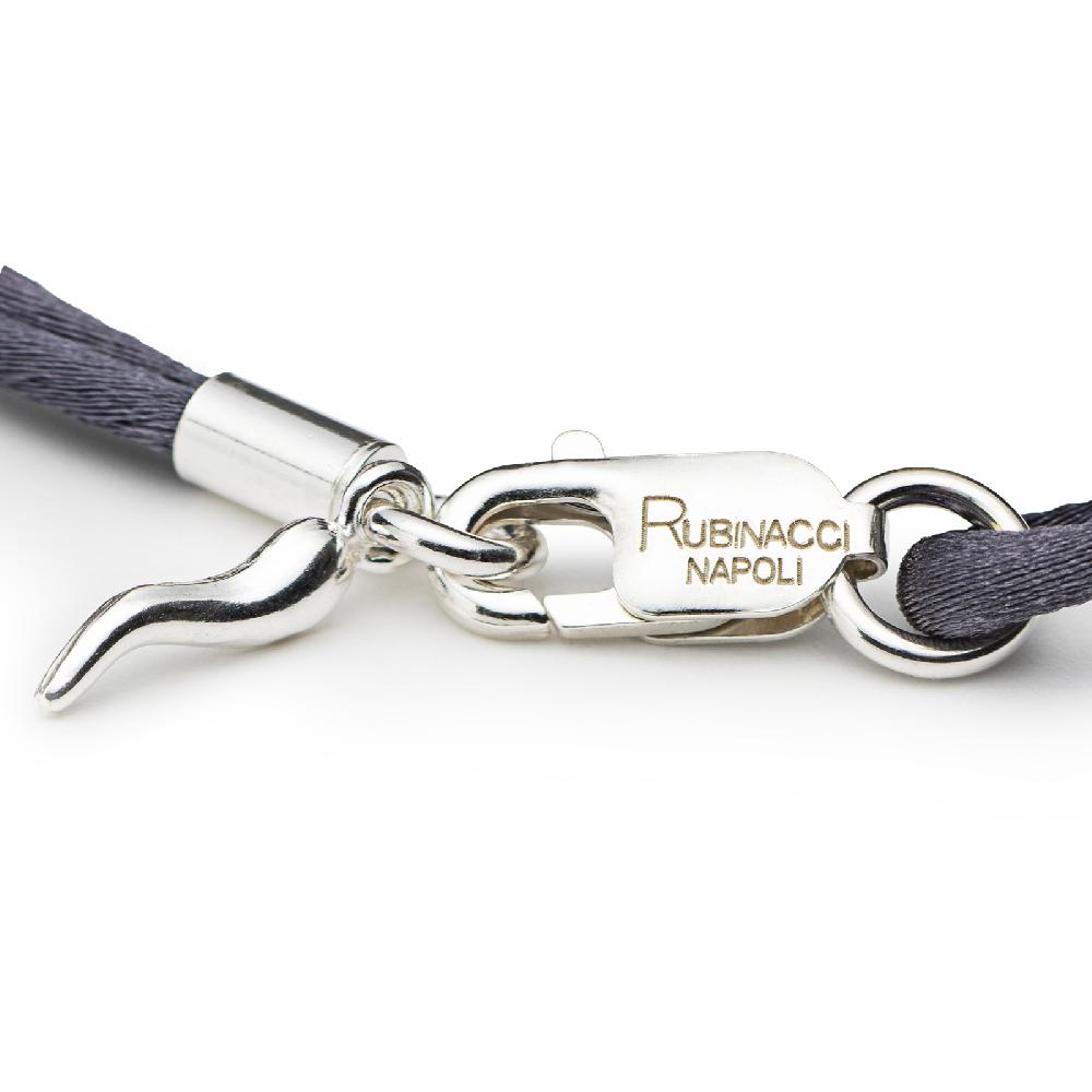 Rubinacci Braccialetto ruby in seta fumo Offerta