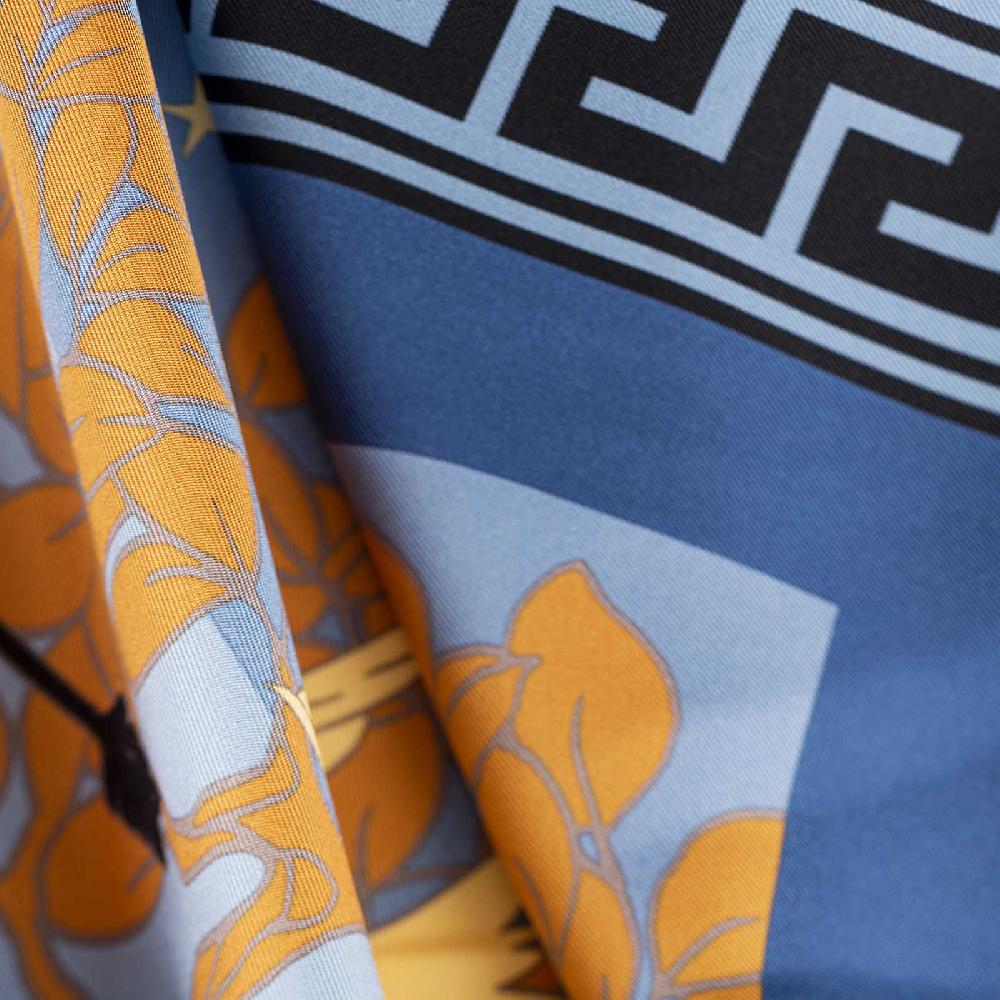 Rubinacci Foulard Artemide e Apollo blu Moda