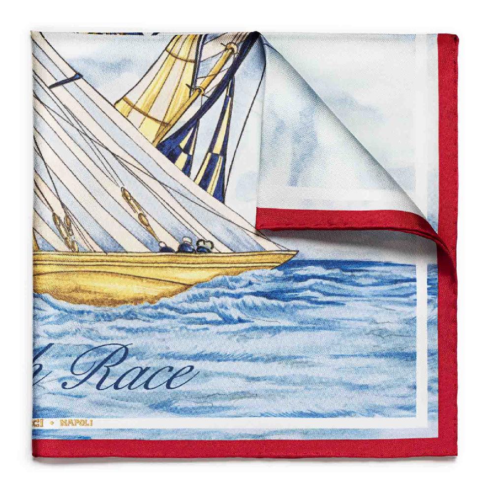 Rubinacci Foulard match race luna rossa team rosso 2025