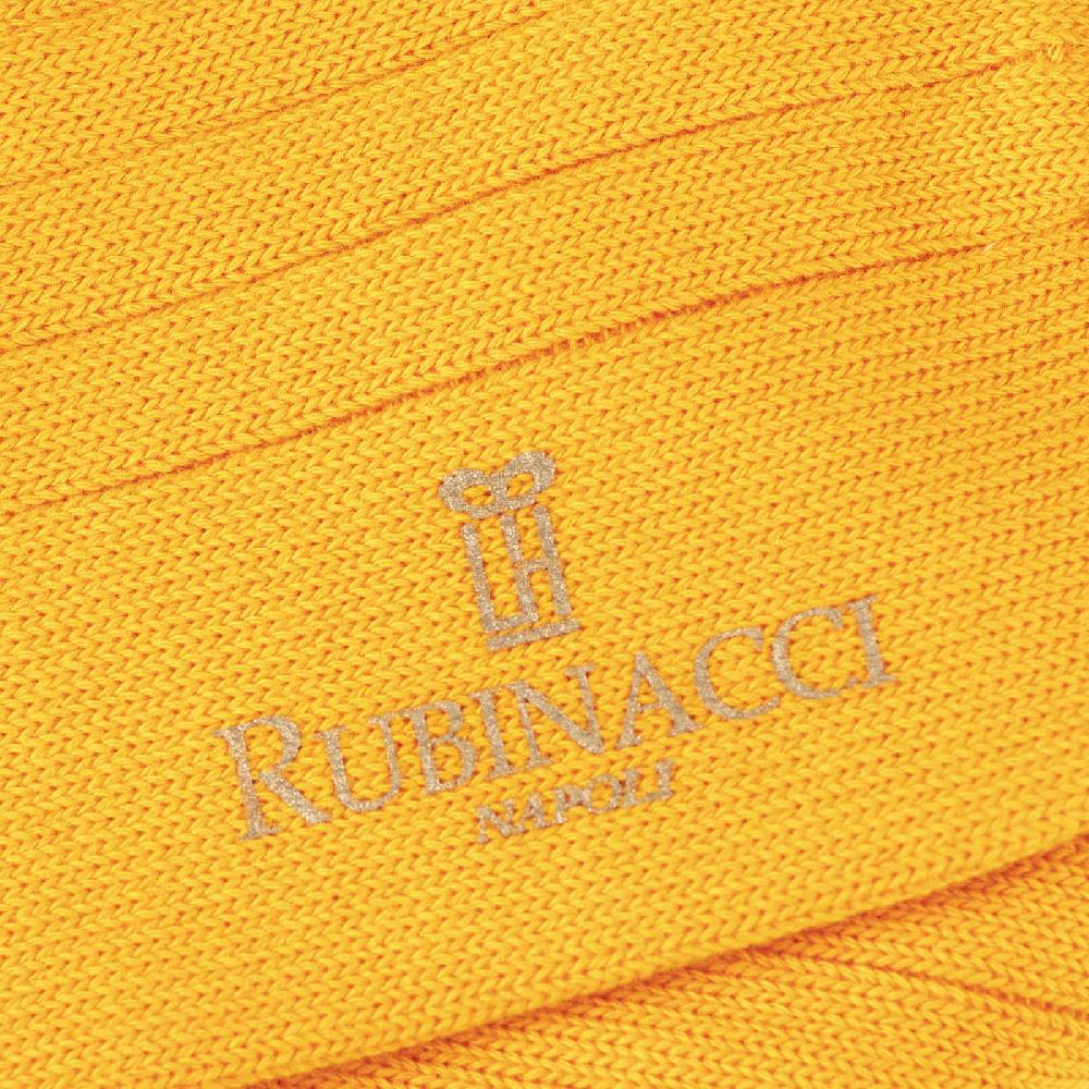 Rubinacci Calze in cotone a costa larga arancio Acquista Ora