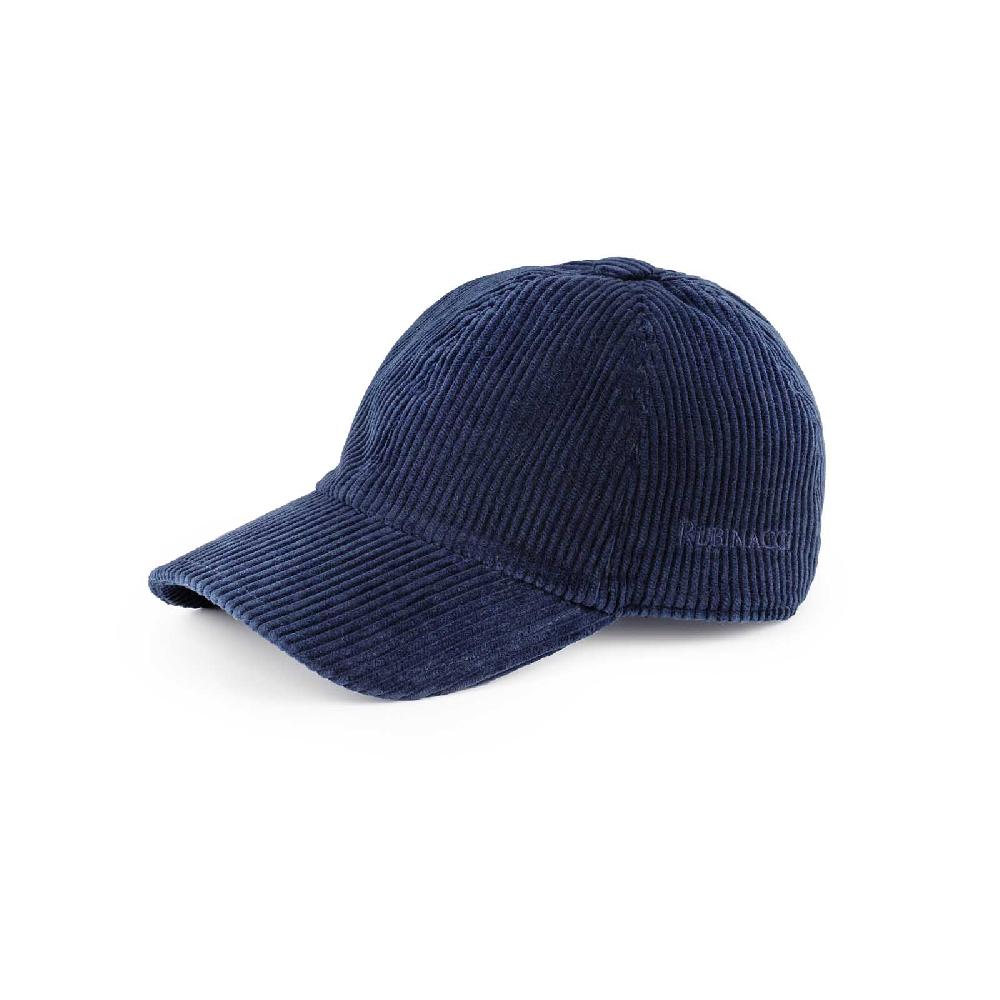 Rubinacci Cappello baseball in velluto a coste blu Sottocosto