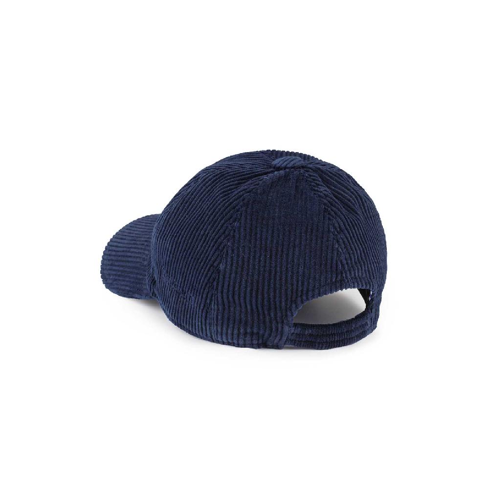 Rubinacci Cappello baseball in velluto a coste blu Sottocosto