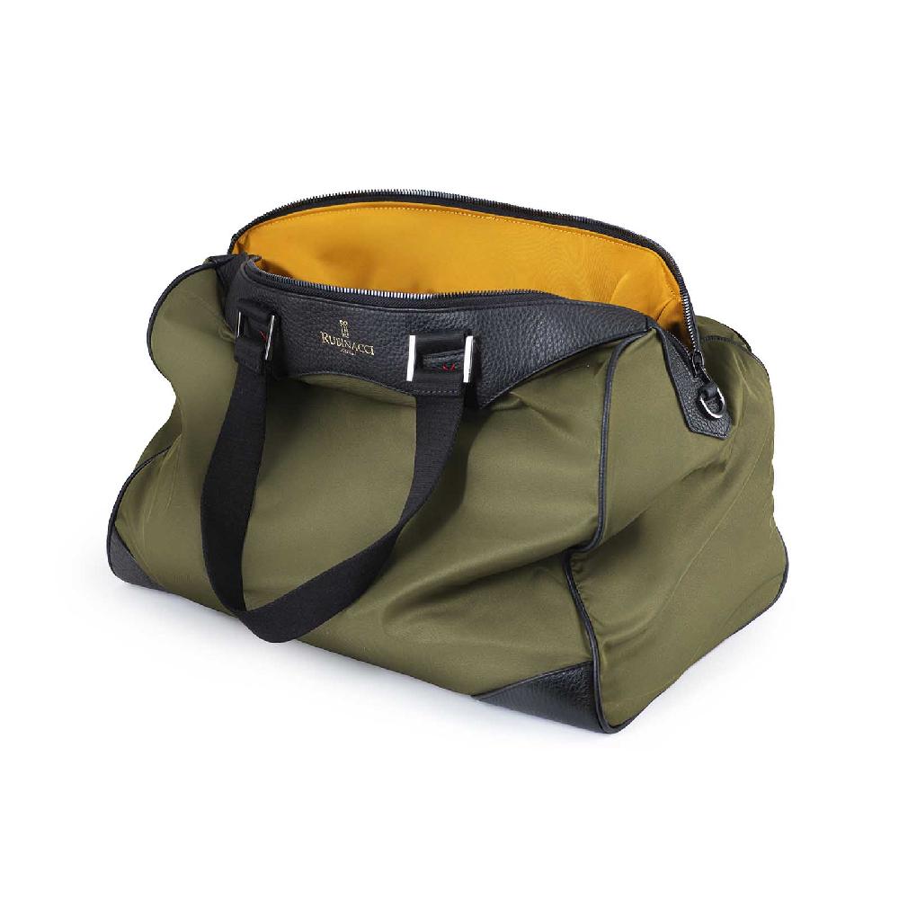 Rubinacci Borsa day to day in tela verde militare Online
