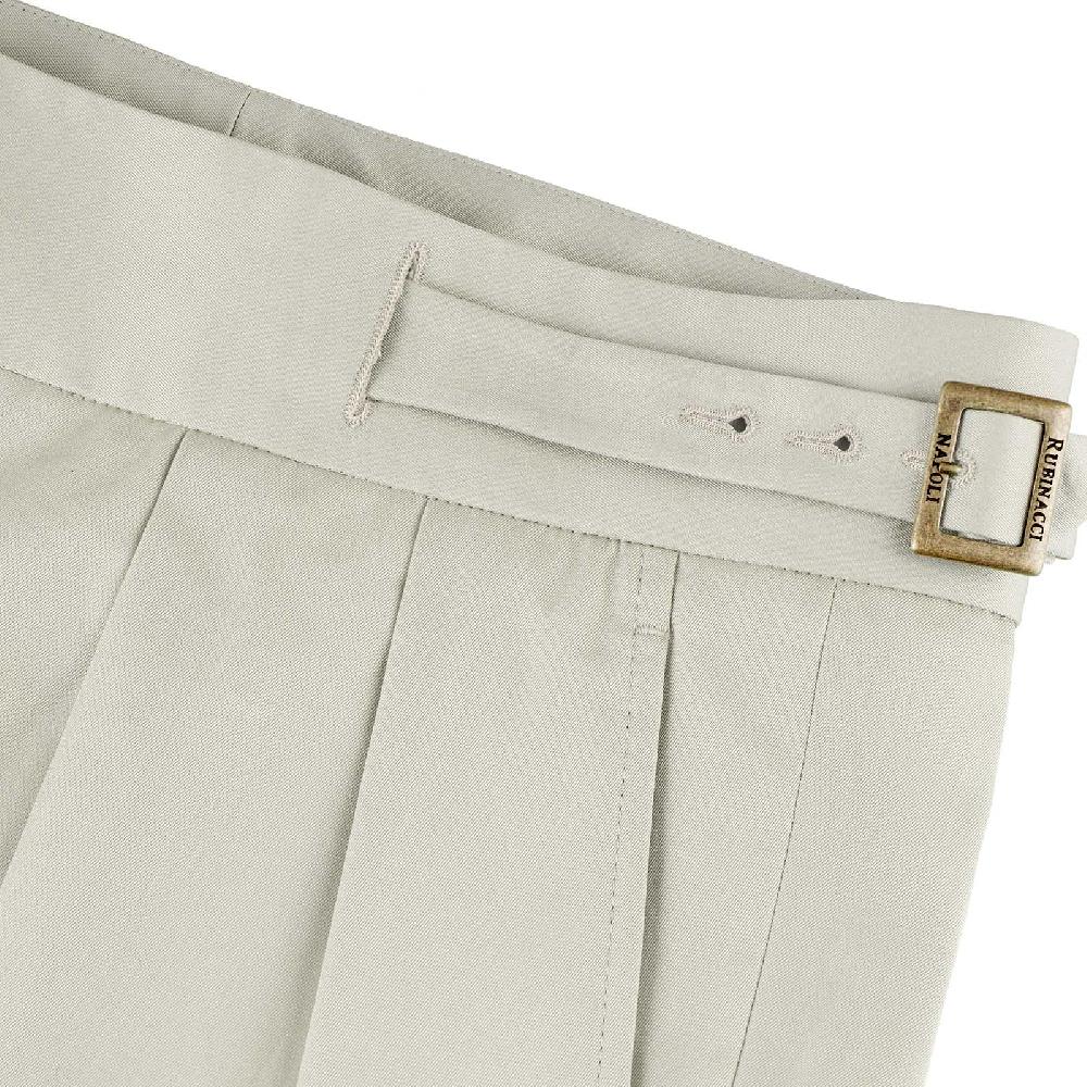 Rubinacci Vintage archive pantalone Manny in cotone ghiaccio Negozio