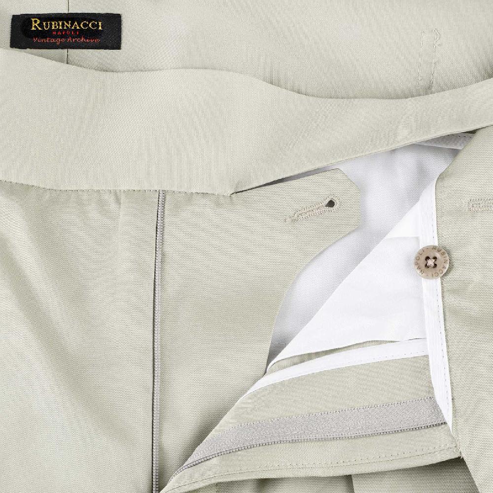 Rubinacci Vintage archive pantalone Manny in cotone ghiaccio Negozio