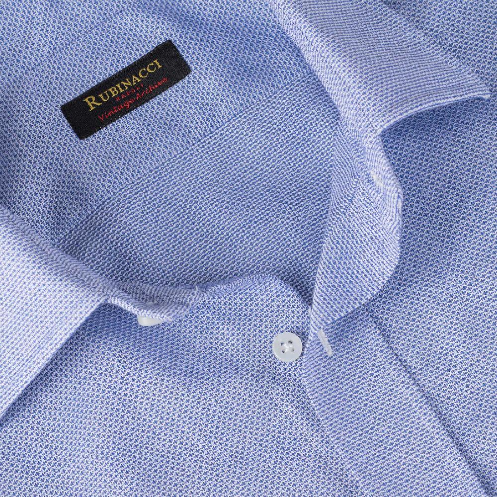 Rubinacci Vintage archive camicia in cellulare celeste Italia