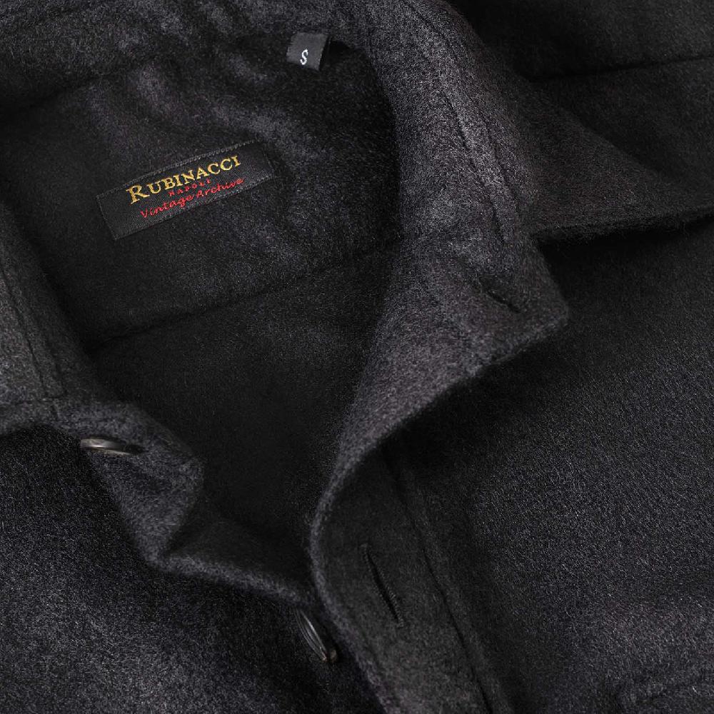 Rubinacci Vintage archive sahariana in baby alpaca nero Vendita