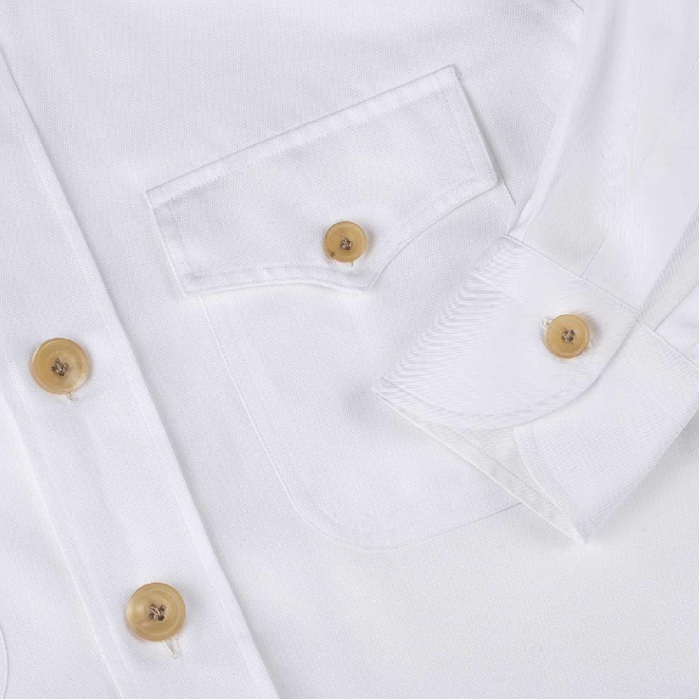 Rubinacci Vintage archive sahariana in cotone bianco Qualità Garantita