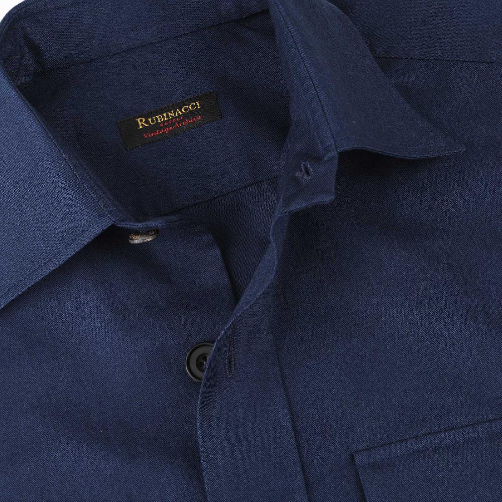 Rubinacci Vintage archive sahariana in cotone blu denim Negozi Online
