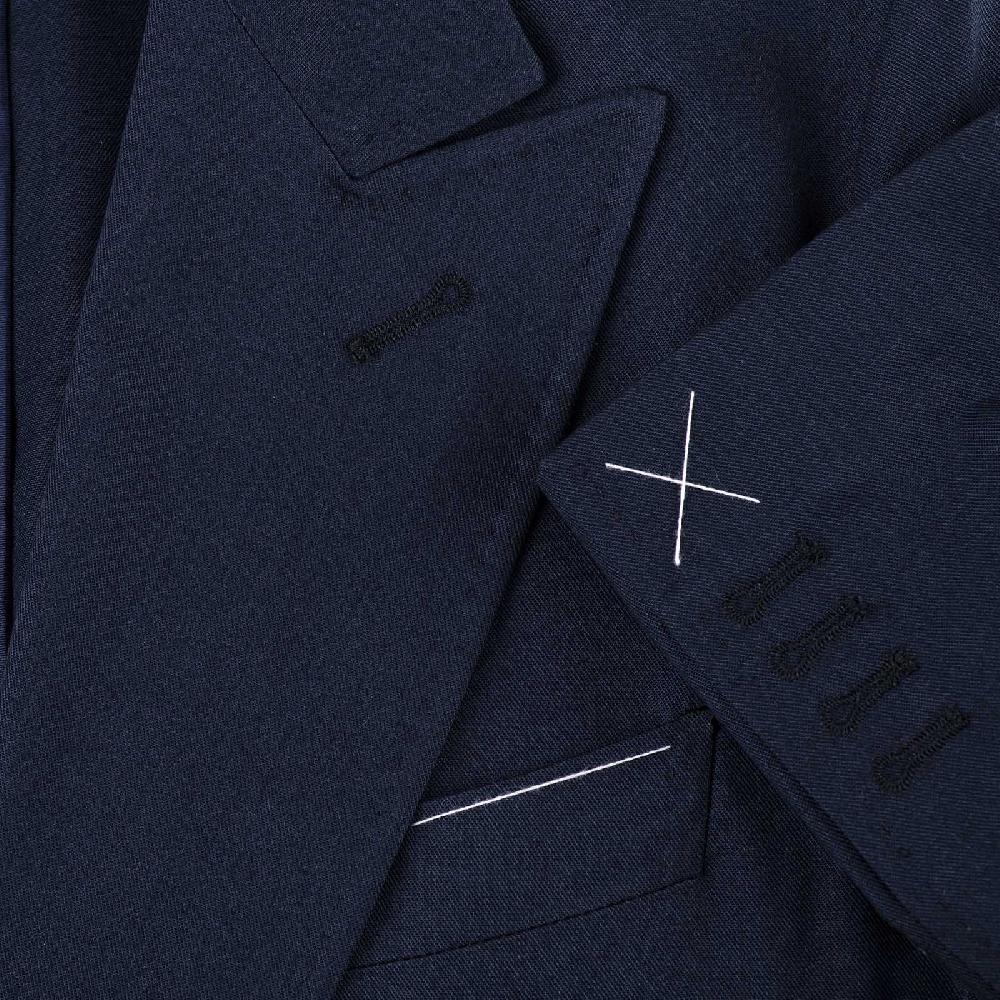 Rubinacci Vintage archive giacca in cotone blu Sottocosto