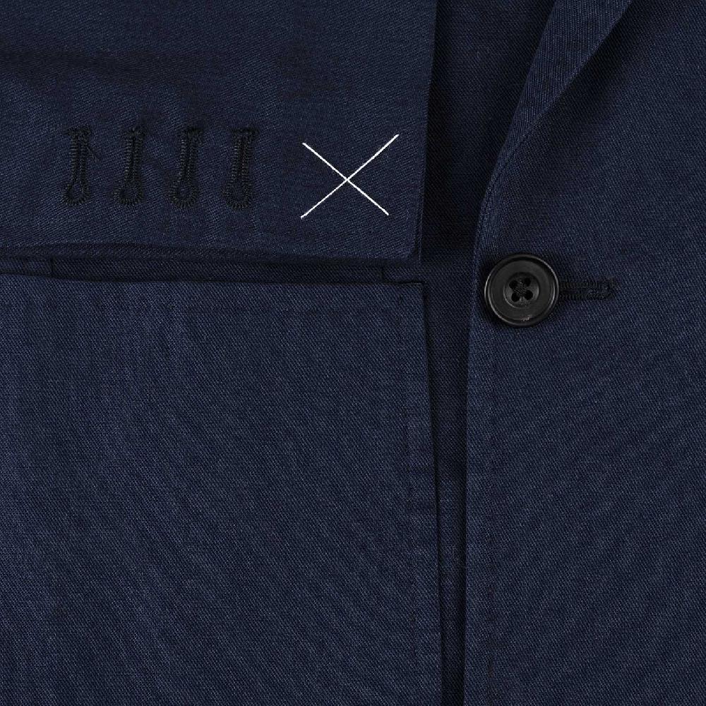 Rubinacci Vintage archive giacca in cotone blu Sottocosto