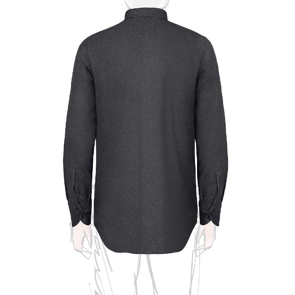 Rubinacci Overshirt in lana grigio Outlet