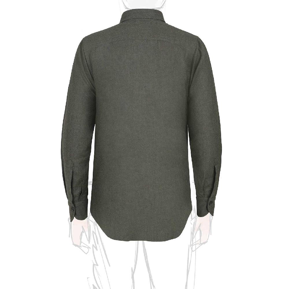 Rubinacci Overshirt in lana verde Saldi