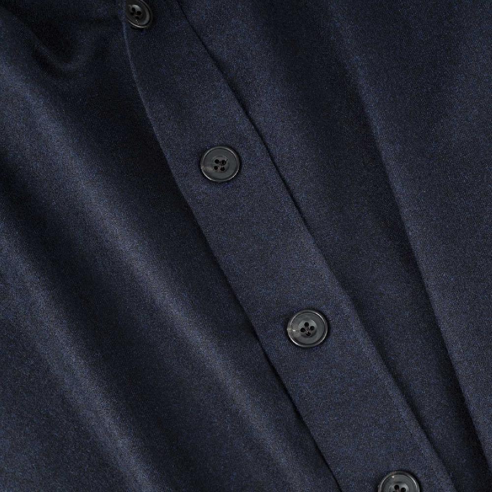 Rubinacci Overshirt in lana blu Offerte