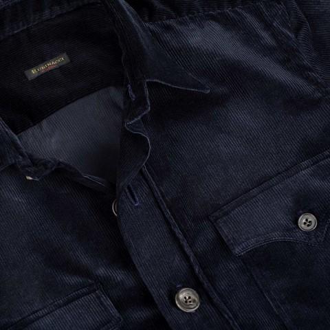 Rubinacci Sahariana in velluto blu Duty-free