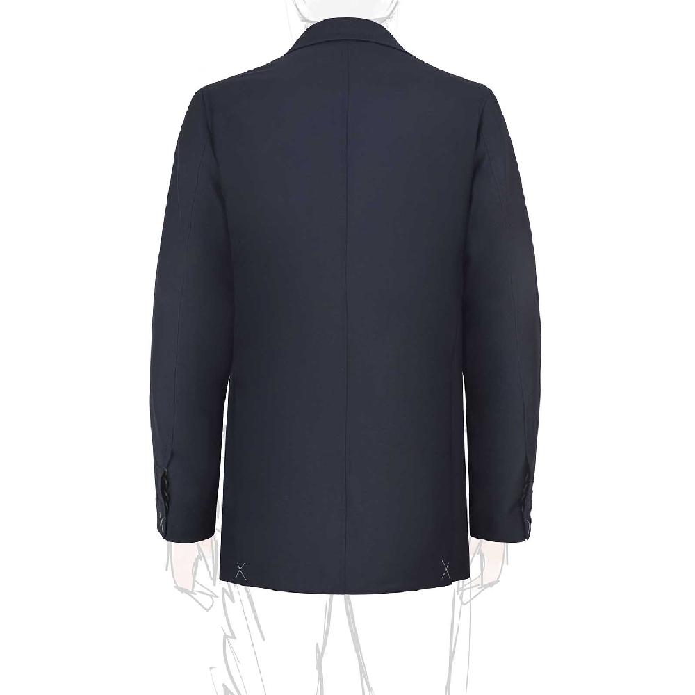 Rubinacci Giacca in Lana “Green Certified” blu Promozione Limitata