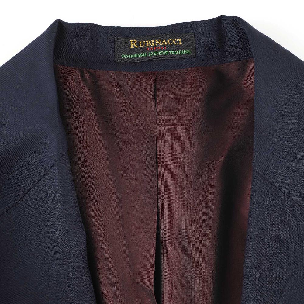 Rubinacci Giacca in Lana “Green Certified” blu Fino Al -60%
