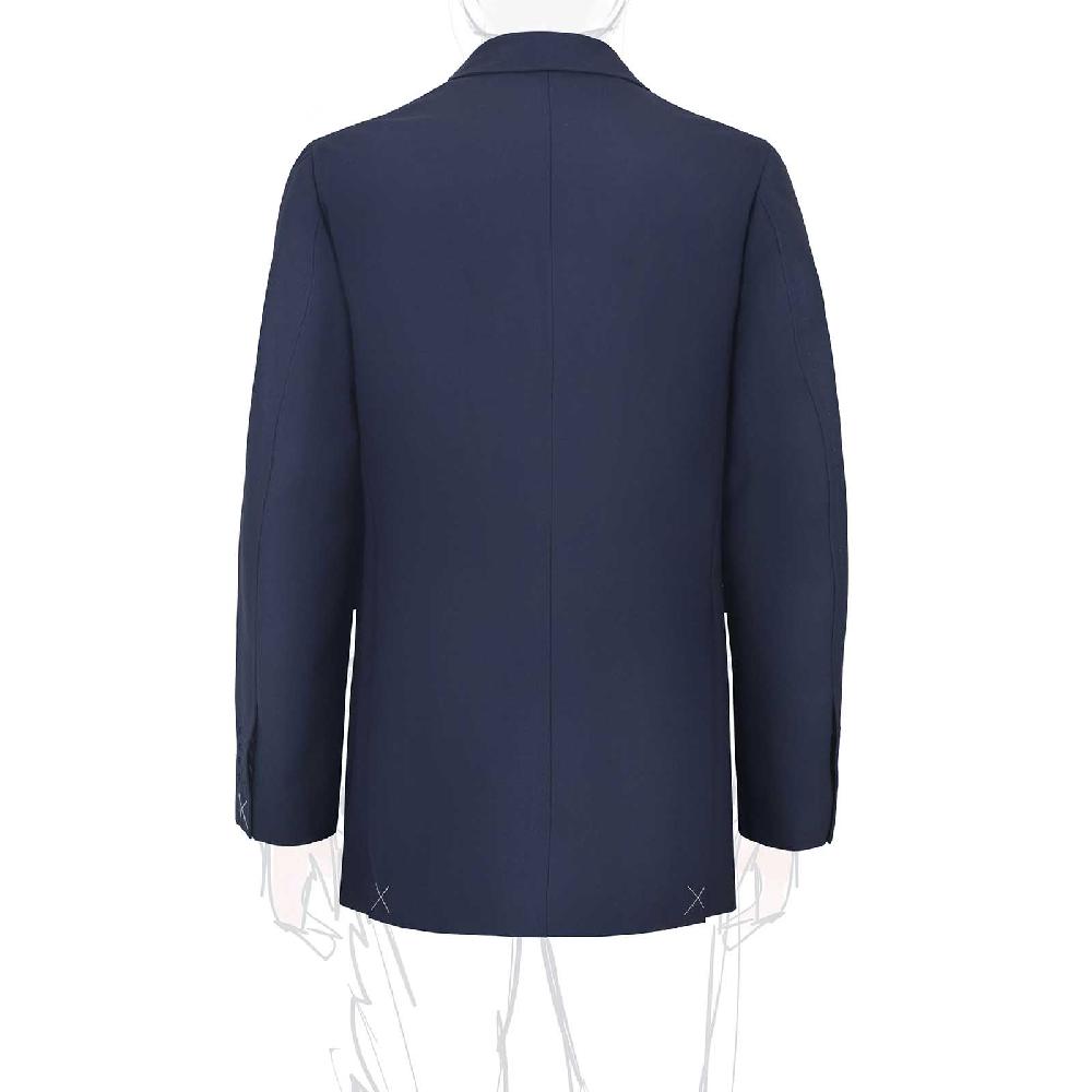 Rubinacci Giacca in hopsack blu Prezzo Ridotto