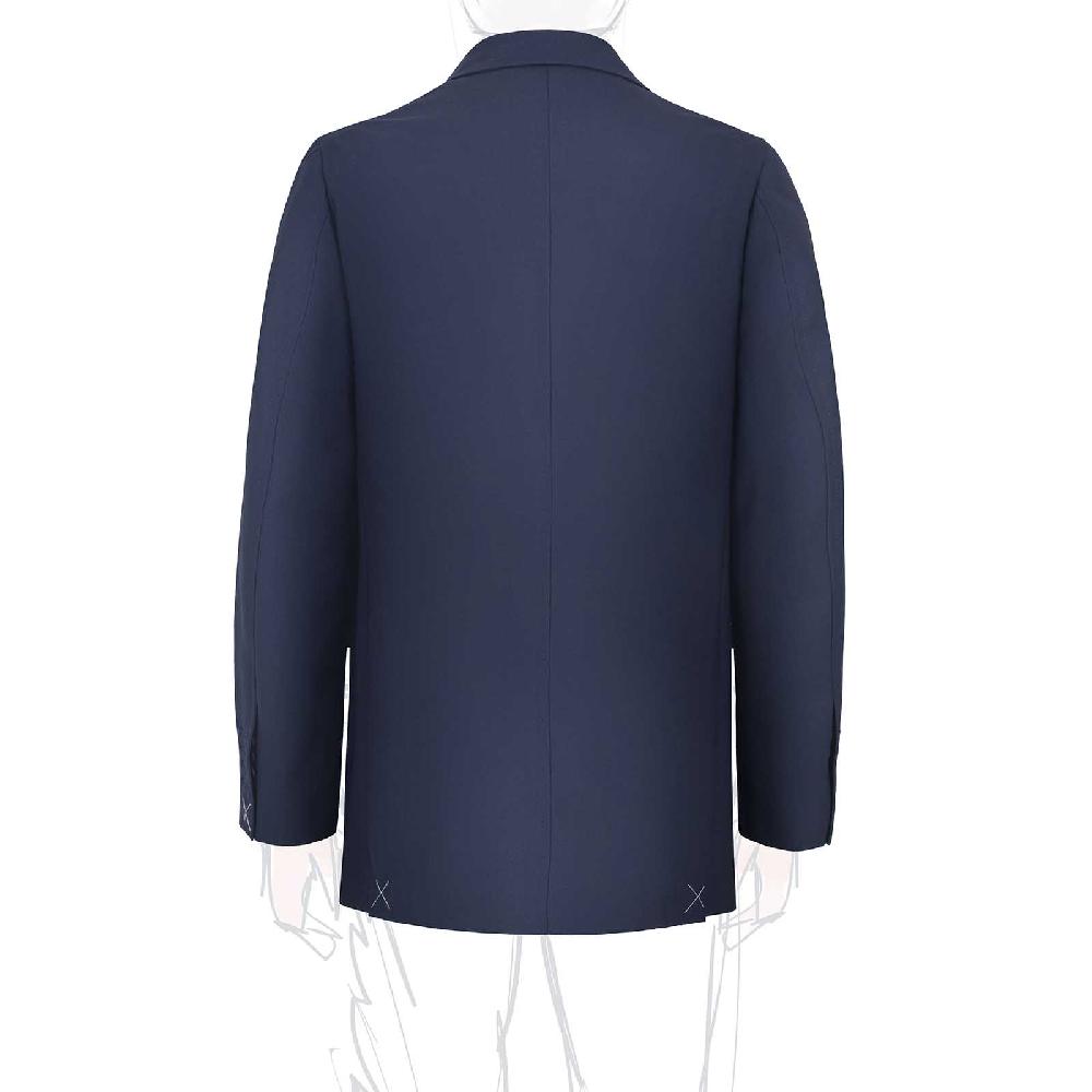 Rubinacci Giacca in hopsack blu Sottocosto