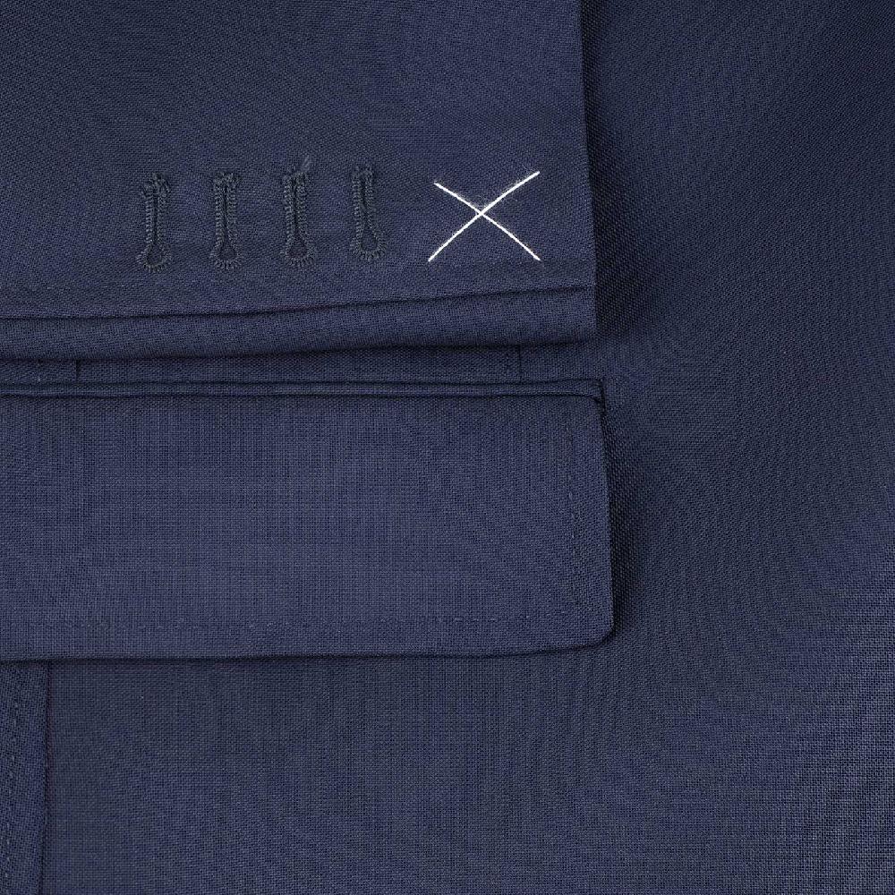 Rubinacci Giacca in hopsack blu Sottocosto