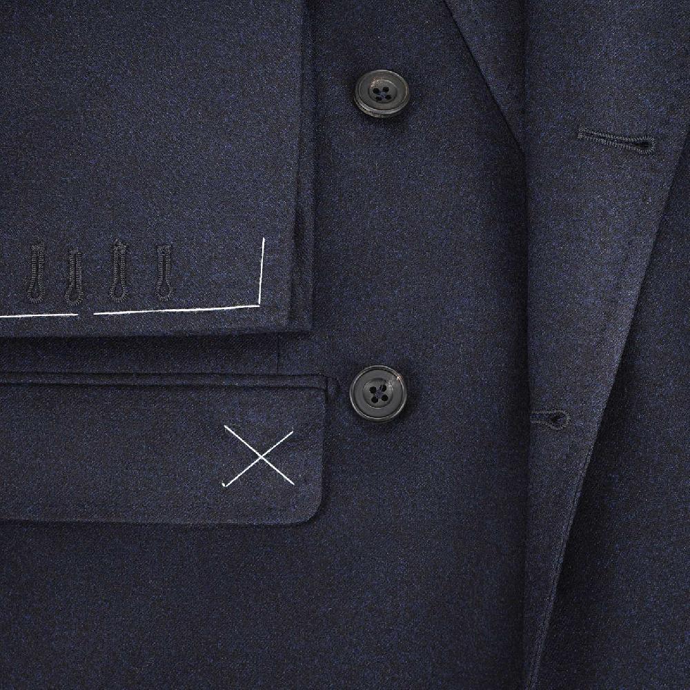 Rubinacci Giacca in flanella blu Outlet