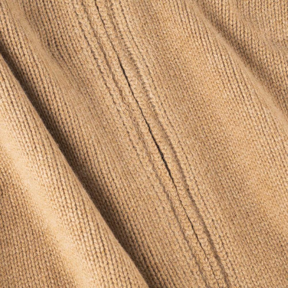 Rubinacci Pull zip in cashmere rhum In Saldo