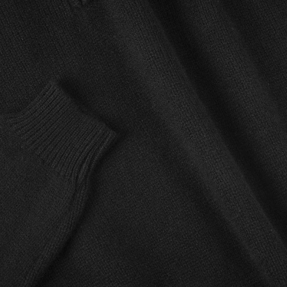 Rubinacci Pull mezza zip in cashmere nero Moda