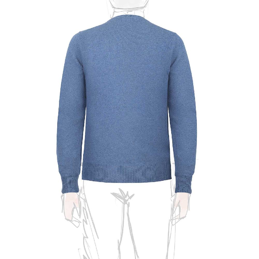 Rubinacci Girocollo in cashmere jeans Italia