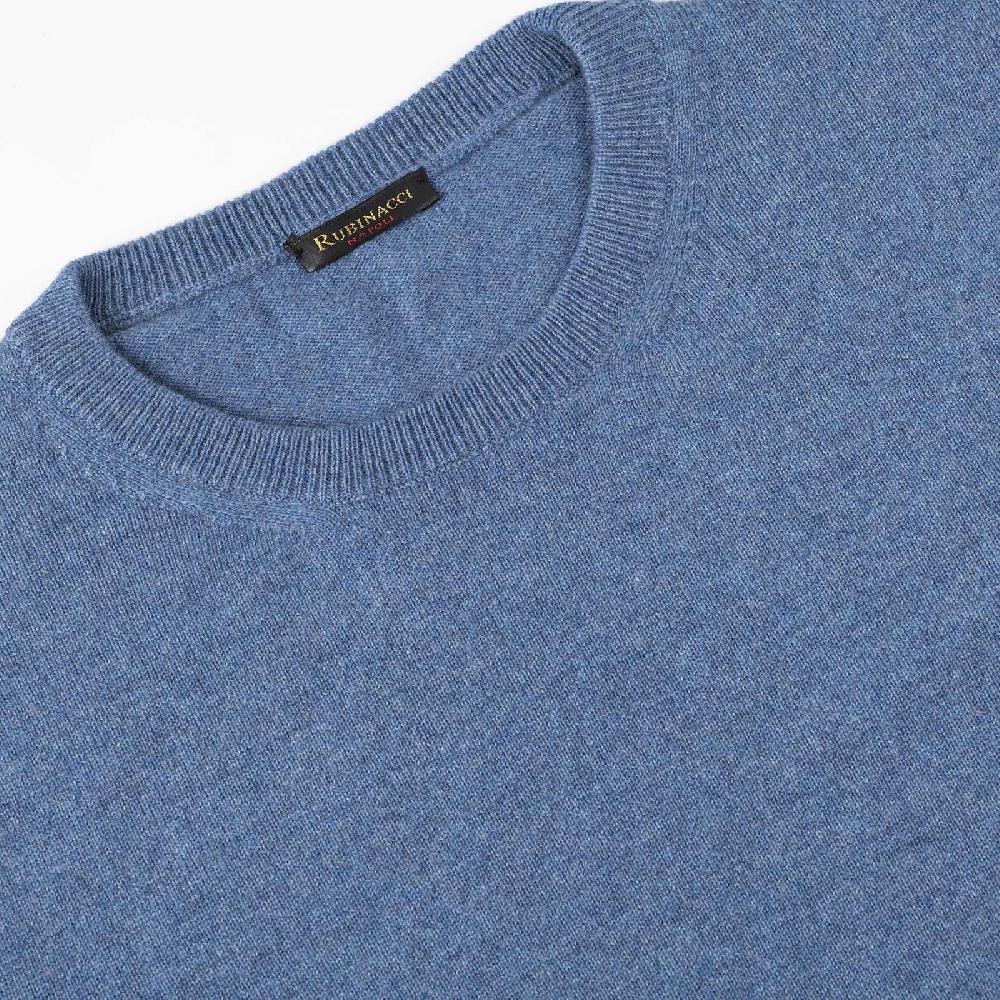 Rubinacci Girocollo in cashmere jeans Italia