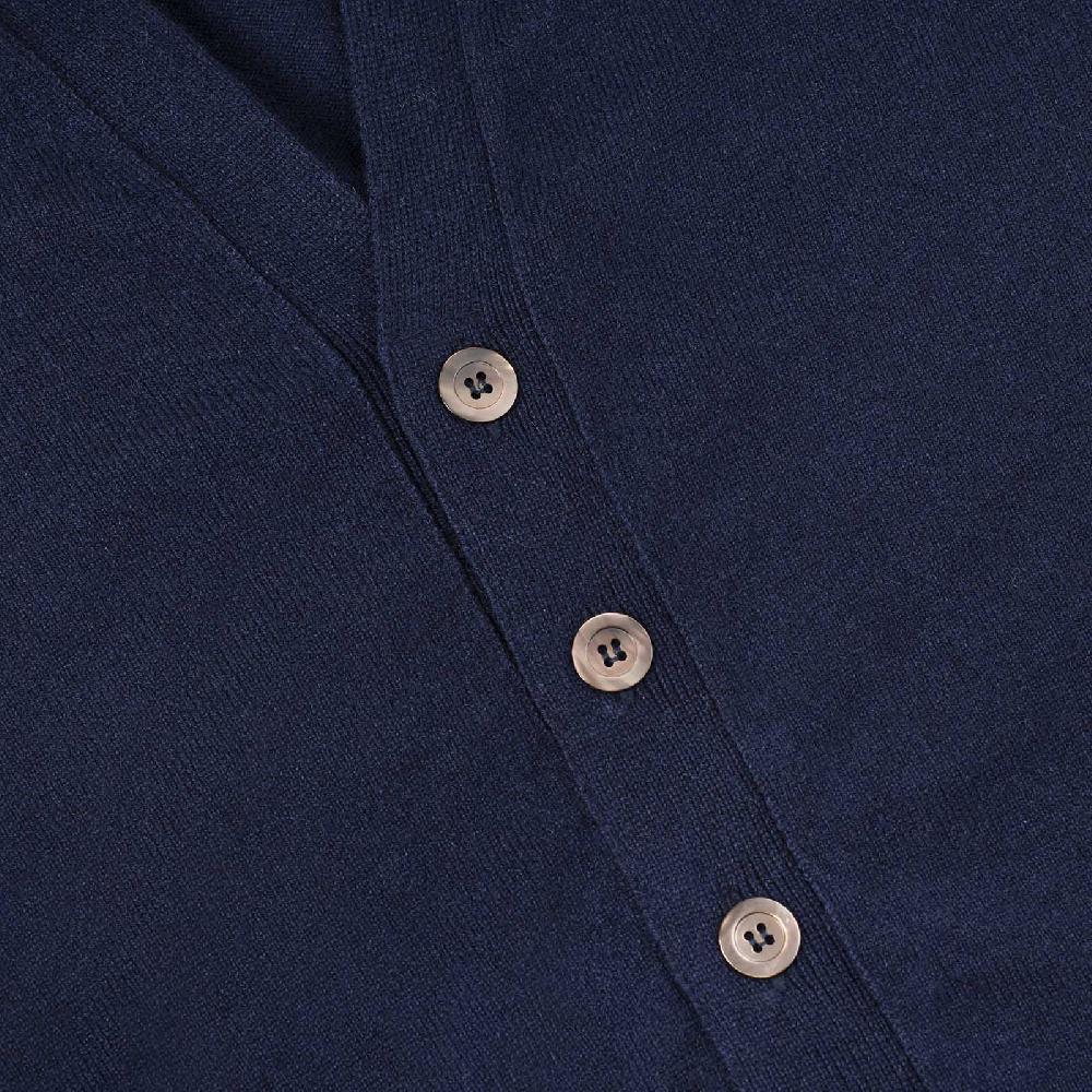 Rubinacci Gilet in cashmere blu 2025