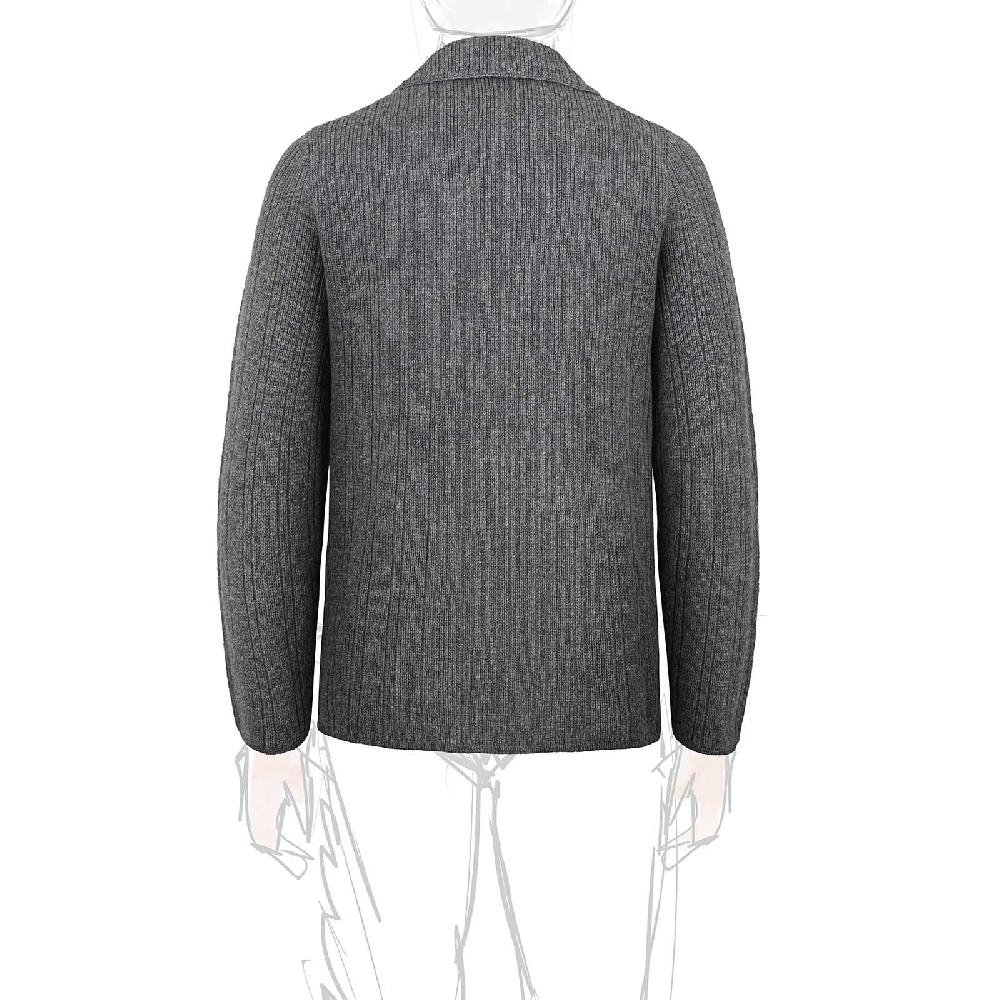 Rubinacci Cardigan doppio petto cashmere grigio Promozione Limitata