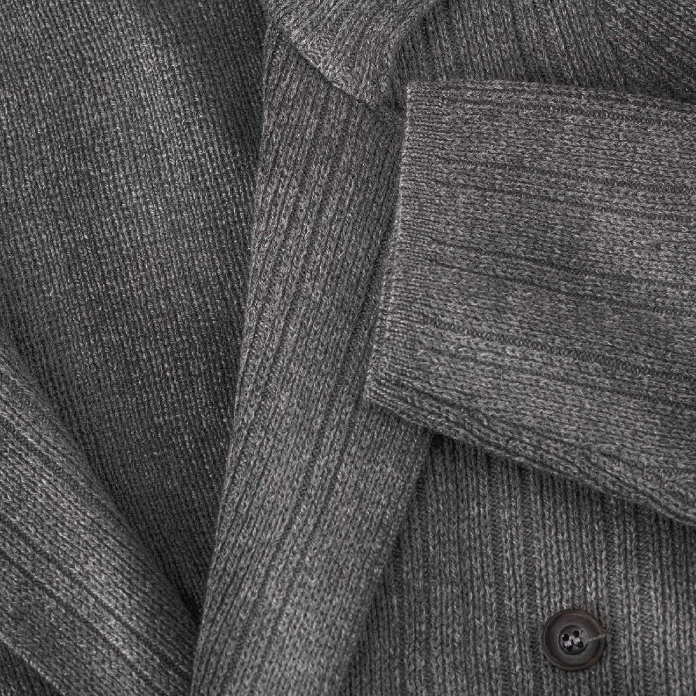 Rubinacci Cardigan doppio petto cashmere grigio Promozione Limitata