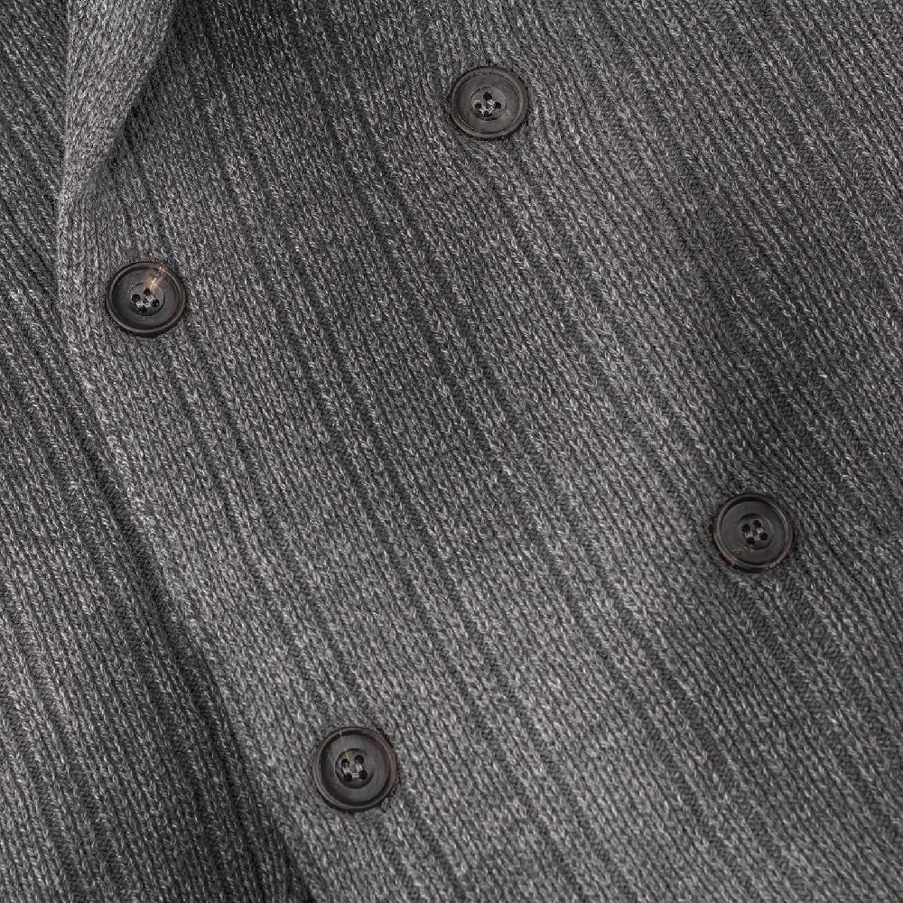Rubinacci Cardigan doppio petto cashmere grigio Promozione Limitata