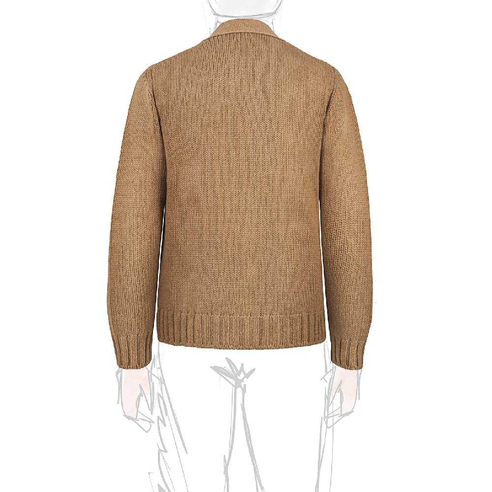 Rubinacci Cardigan cashmere rhum Fino Al -60%