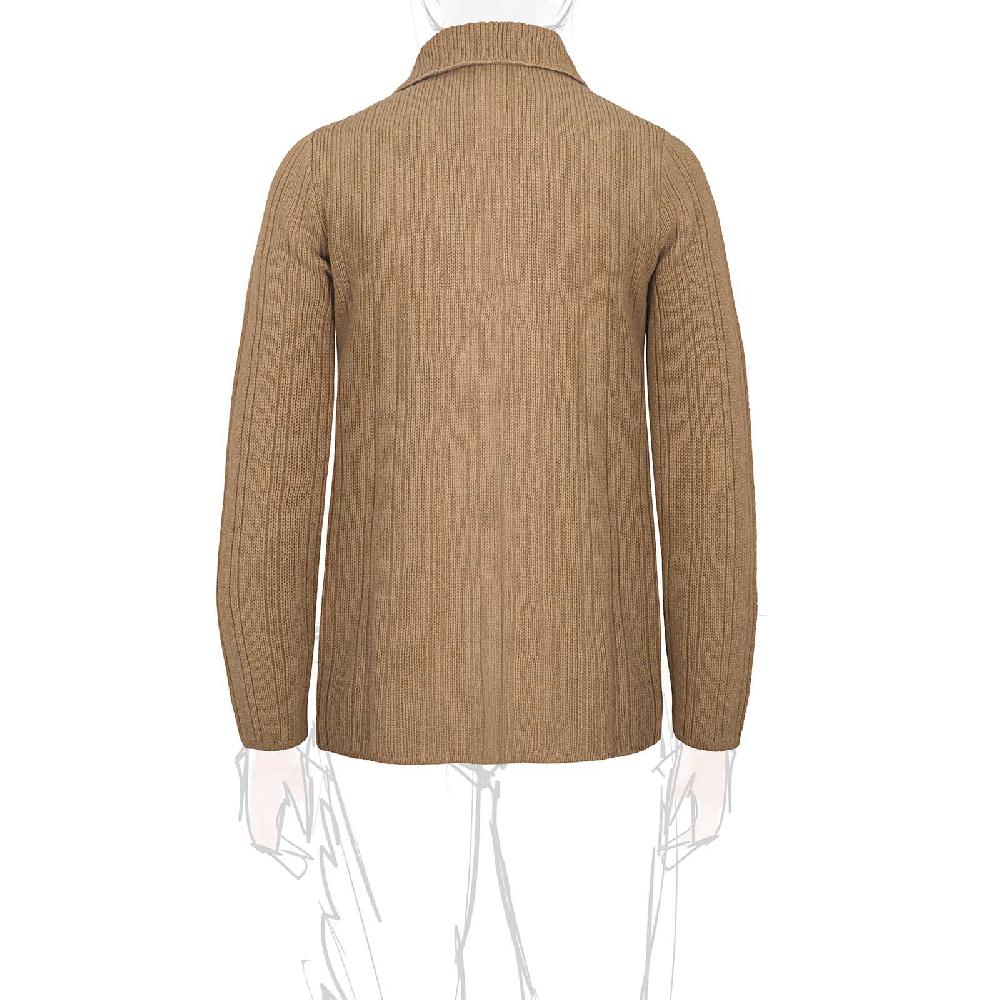 Rubinacci Cardigan doppio petto cashmere rhum Affare Del Giorno