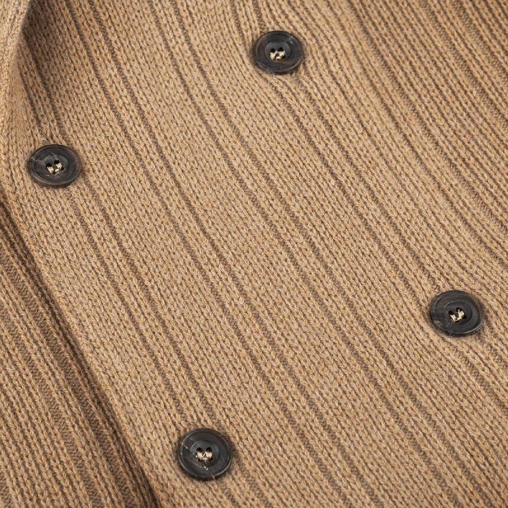 Rubinacci Cardigan doppio petto cashmere rhum Affare Del Giorno