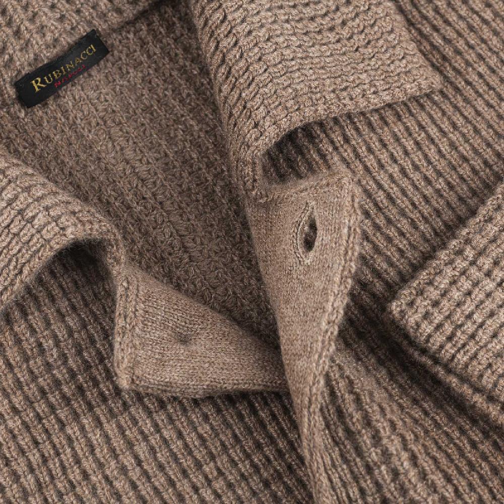 Rubinacci Cardigan cashmere nocciola Prezzo Ridotto