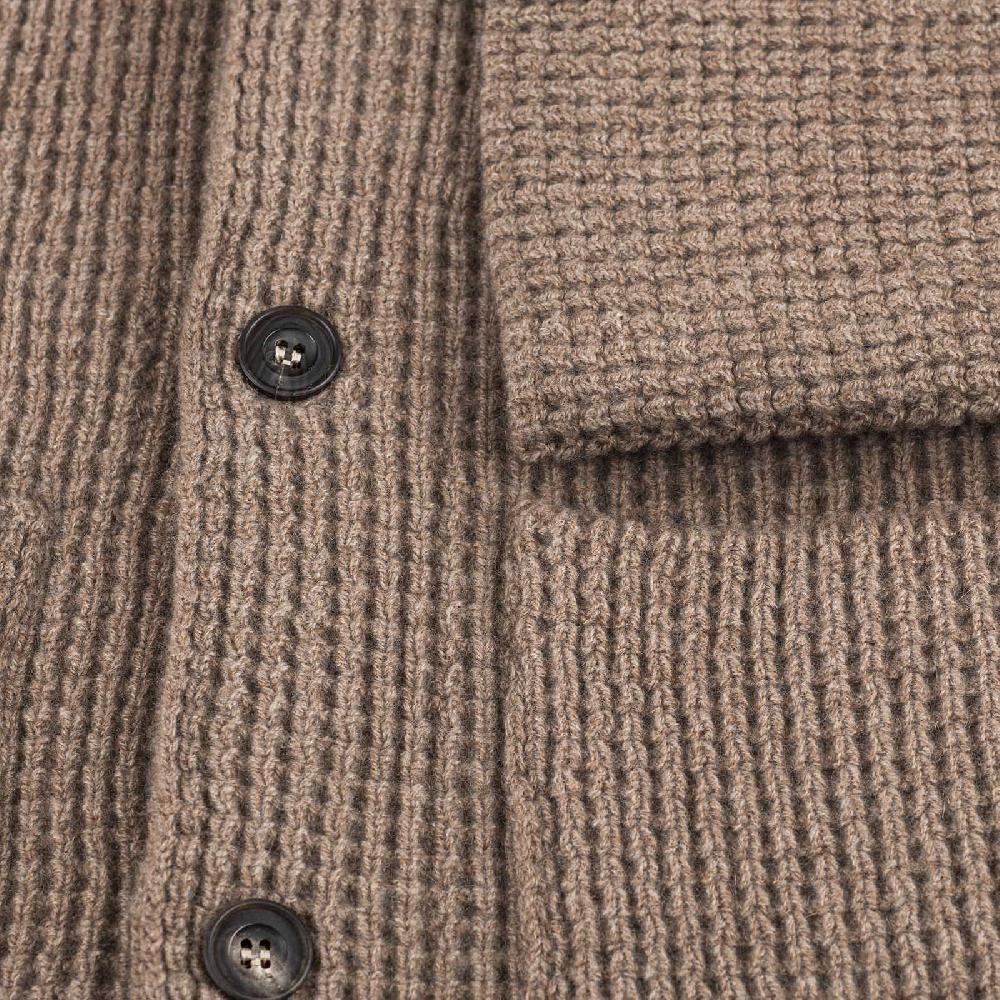 Rubinacci Cardigan cashmere nocciola Prezzo Ridotto