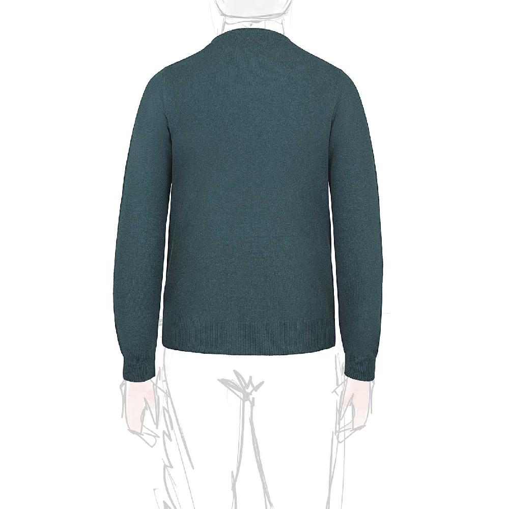 Rubinacci Girocollo in cashmere verde Economico
