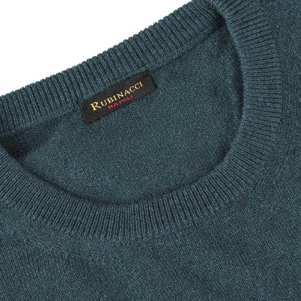 Rubinacci Girocollo in cashmere verde Economico