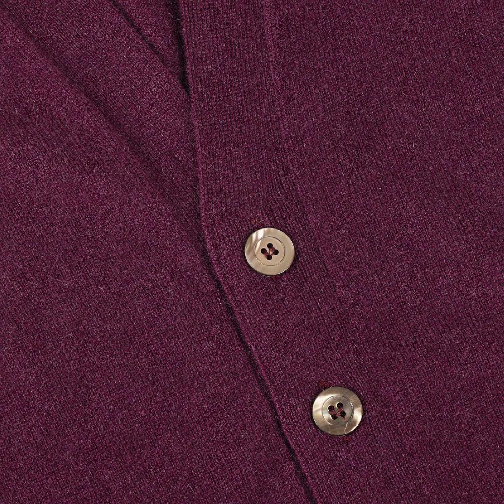 Rubinacci Gilet in cashmere vino Outlet