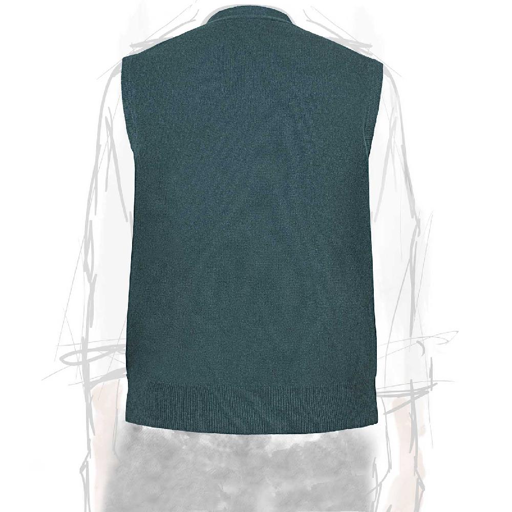 Rubinacci Gilet in cashmere verde In Vendita